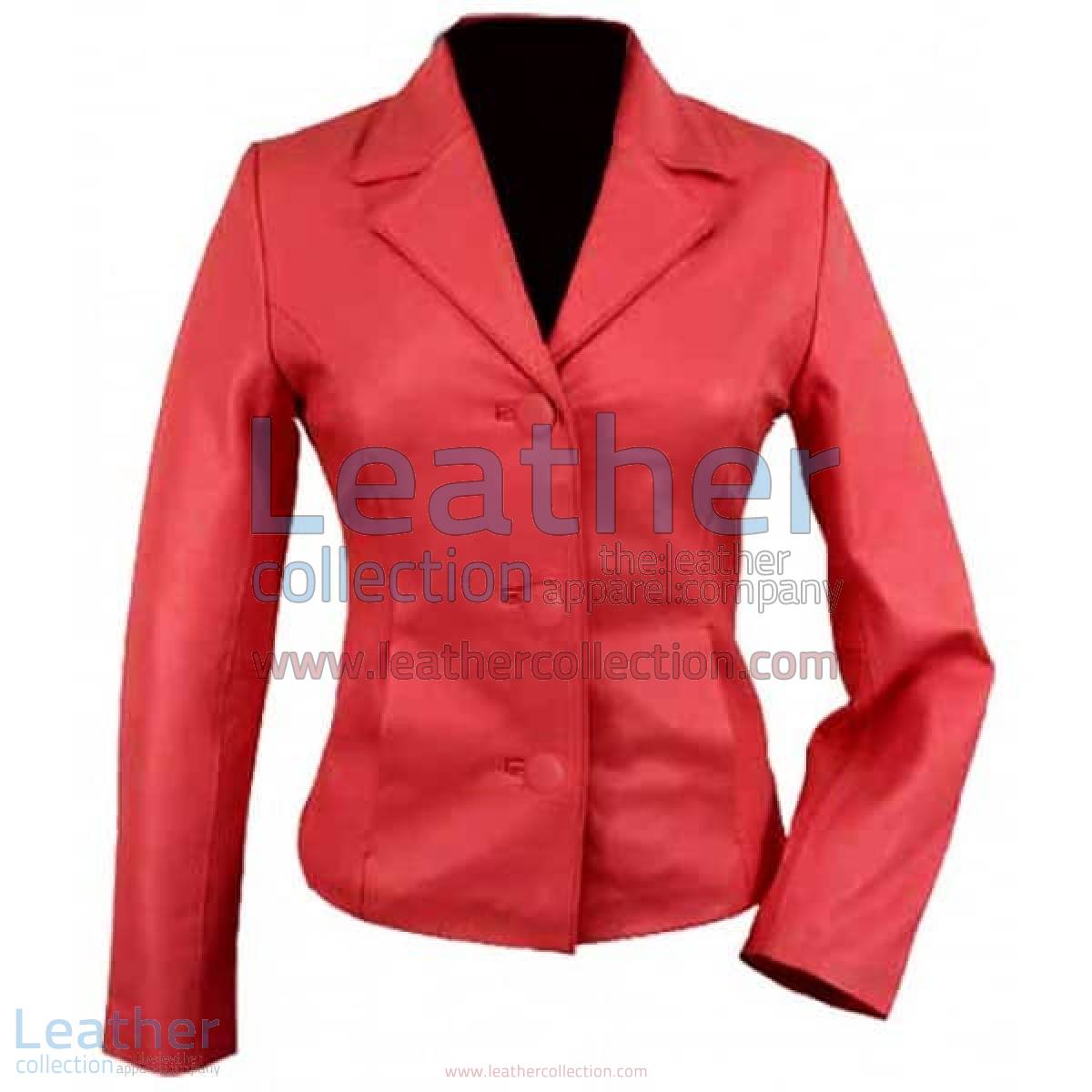 3 Button Red Short Blazer | red short blazer
