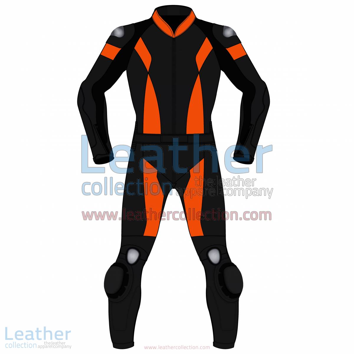 Bi Color Two-Piece Motorbike Leather Suit For Men | Bi Color Two-Piece motorcycle Leather Suit For Men