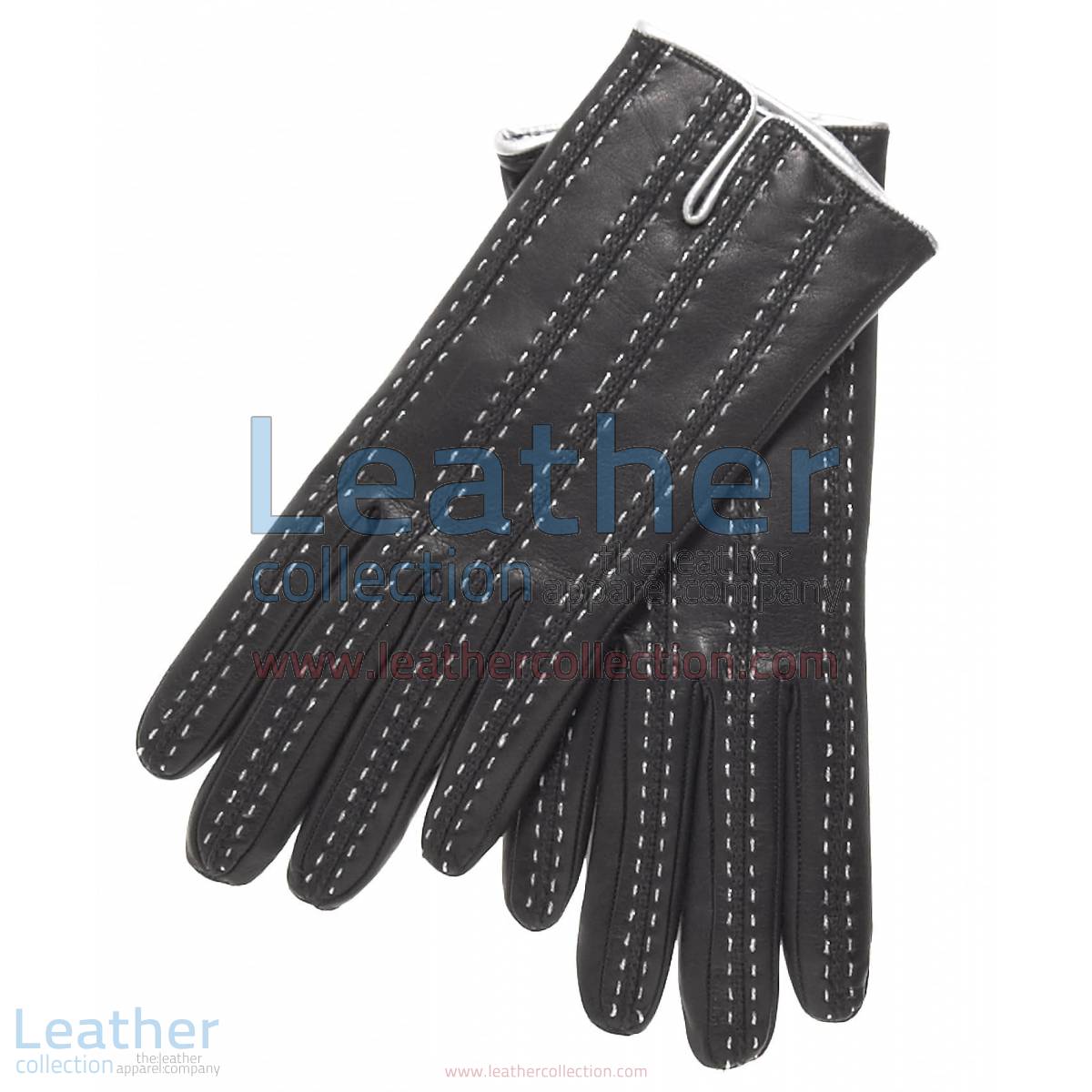 Black Cashmere Lined Leather Gloves Womens | cashmere lined leather gloves womens