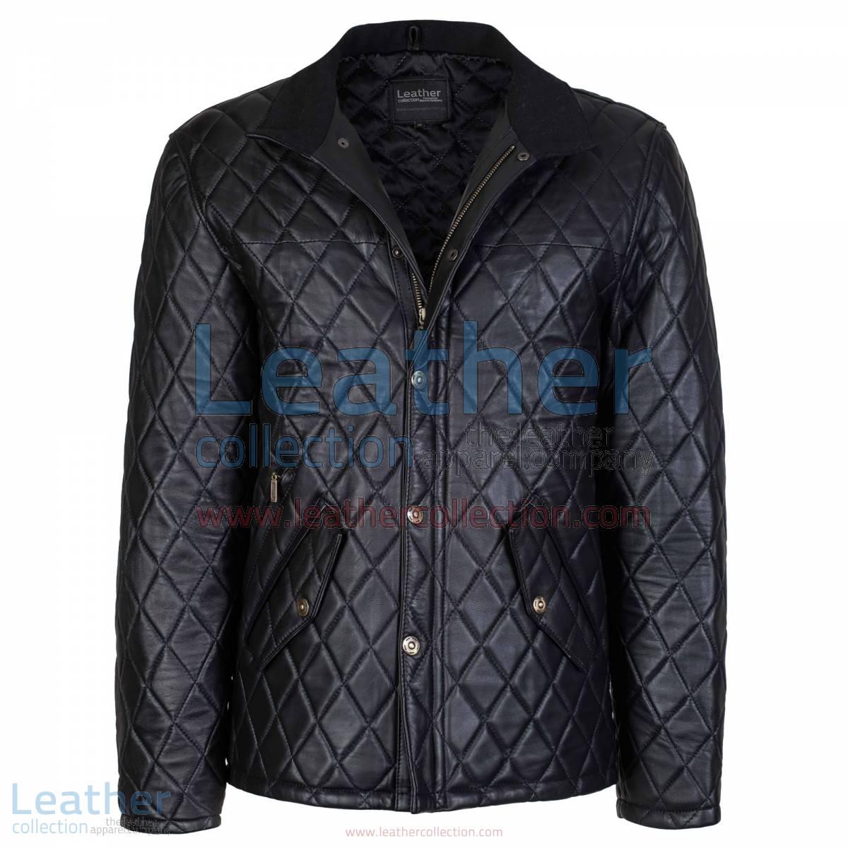 Black Diamond Leather Jacket | diamond jacket