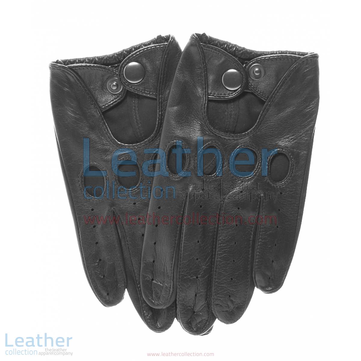 Black Leather Fashion Driving Gloves | fashion driving gloves