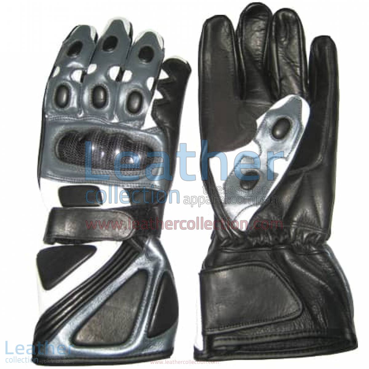 Bravo Grey Motorbike Race Gloves | motorcycle race gloves