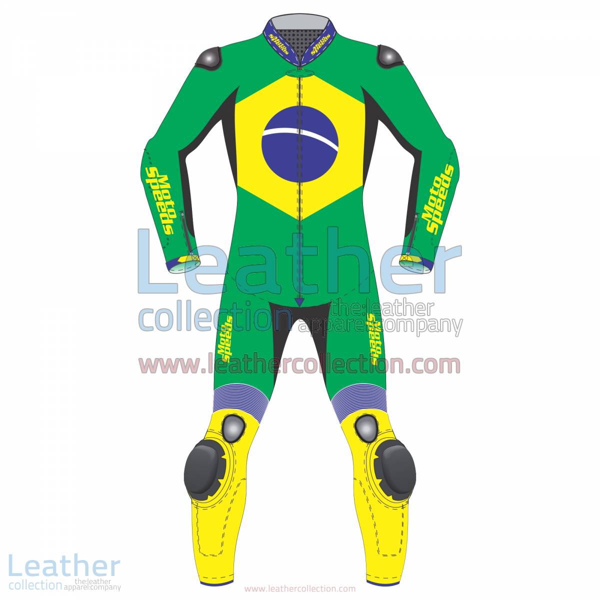 Brazil Flag Moto Race Suit | Moto suit
