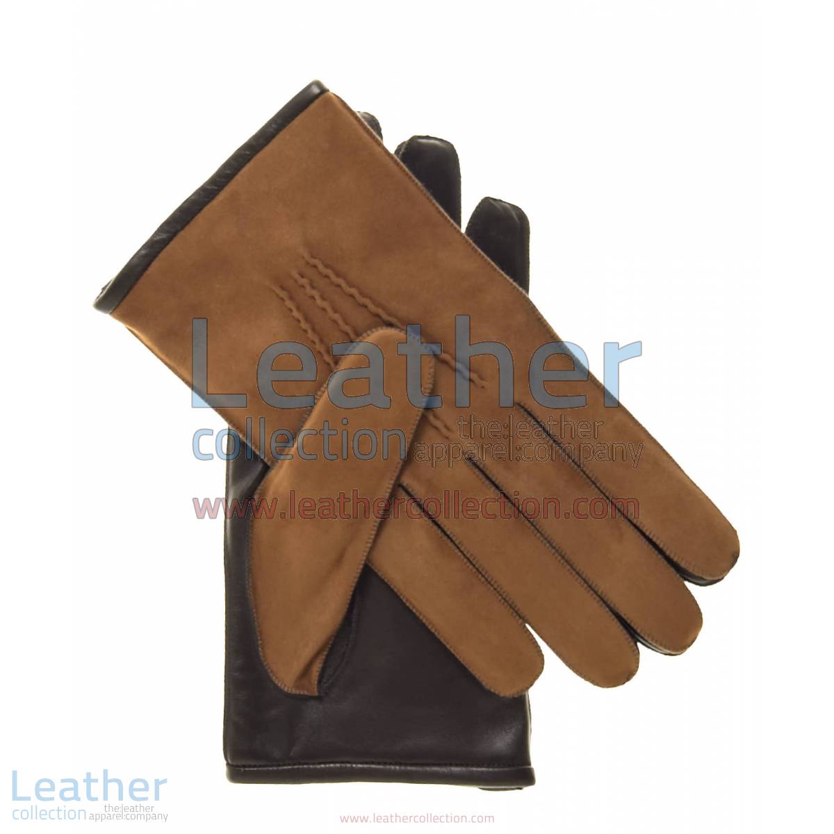 Camel Suede and Lambskin Gloves | suede gloves