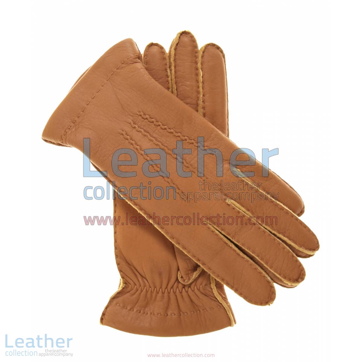 Cashmere Wool Lined Beige Lambskin Gloves | cashmere lined leather gloves