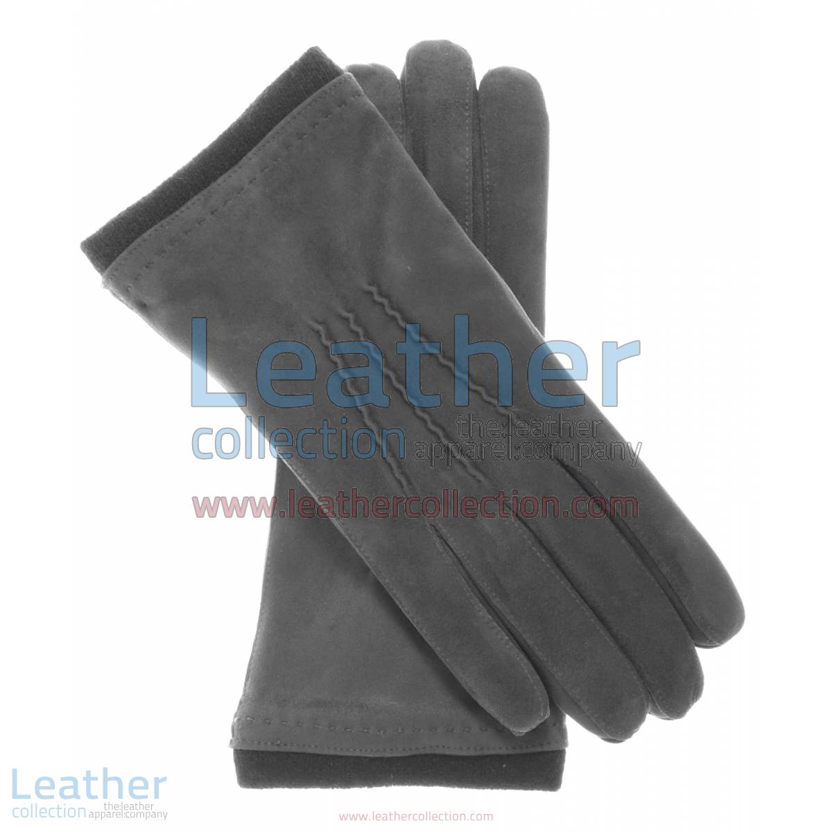 Cashmere Wool Lined Grey Suede Gloves | grey suede gloves