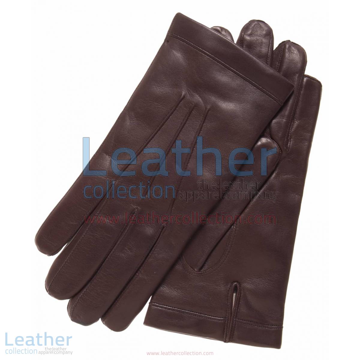 Classic Brown Cashmere Lined Fashion Gloves | brown gloves