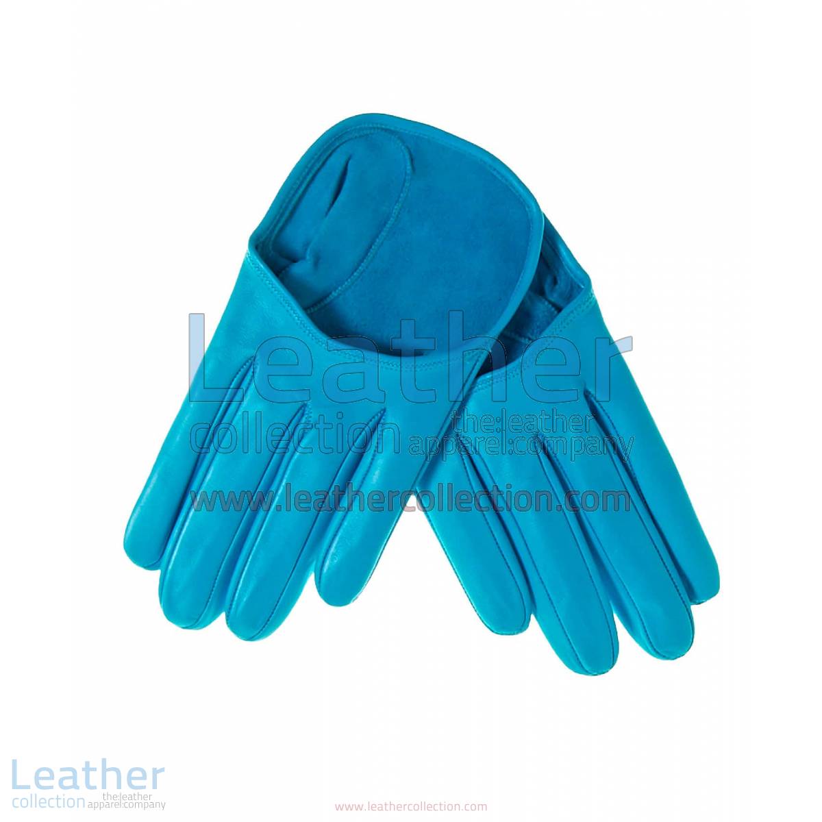 Cyan Fashion Short Leather Gloves | short gloves
