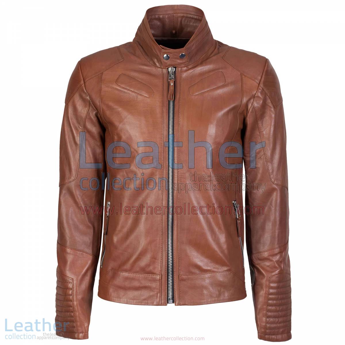 Deuce Classic Biker Leather Jacket Antique Brown | classic biker jacket