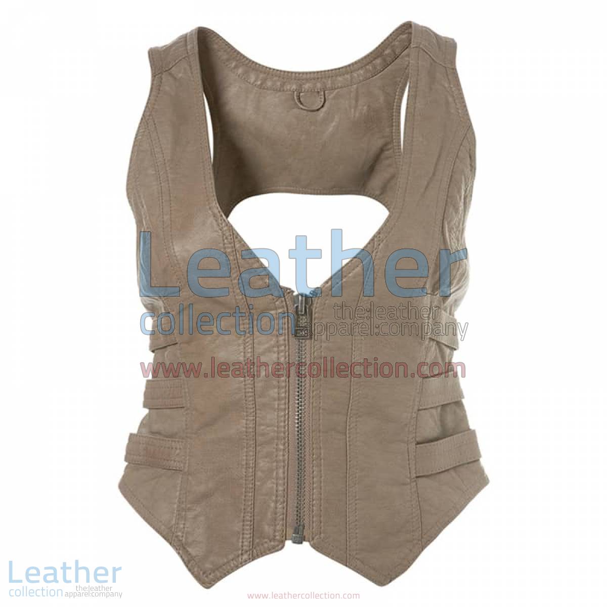 Fashion Short Leather Vest | short leather vest