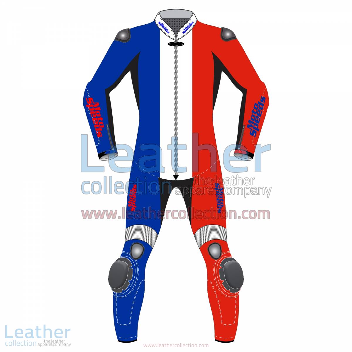 France Flag Motorbike Race Leathers | motorcycle race leathers