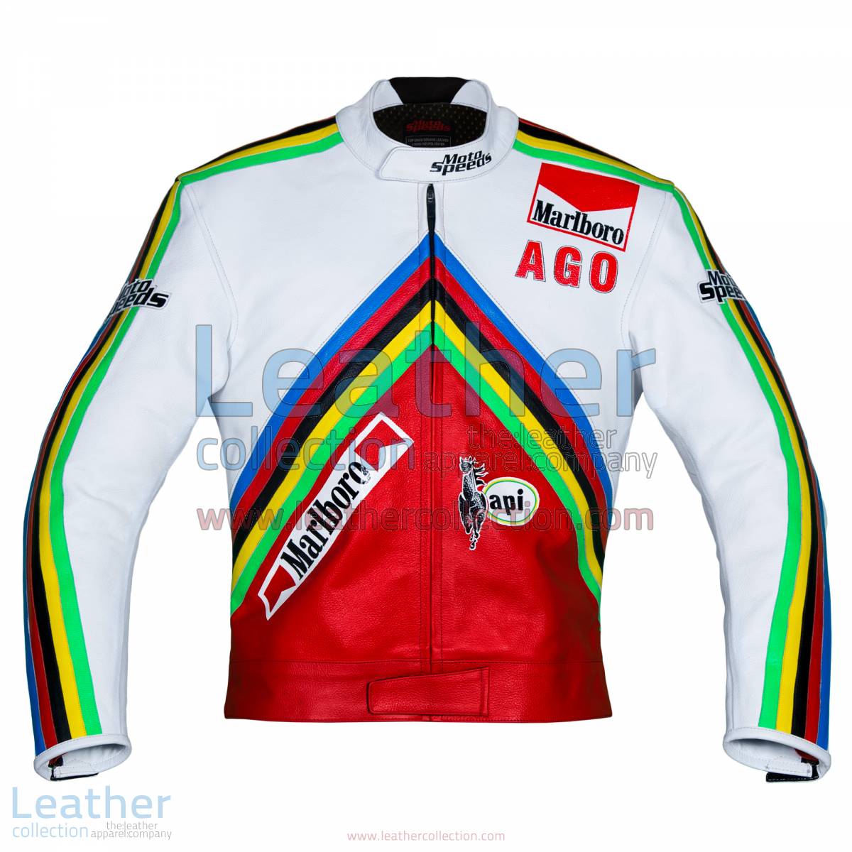 Giacomo Agostini MV Agusta GP 1975 Leather Jacket | MV Agusta jacket