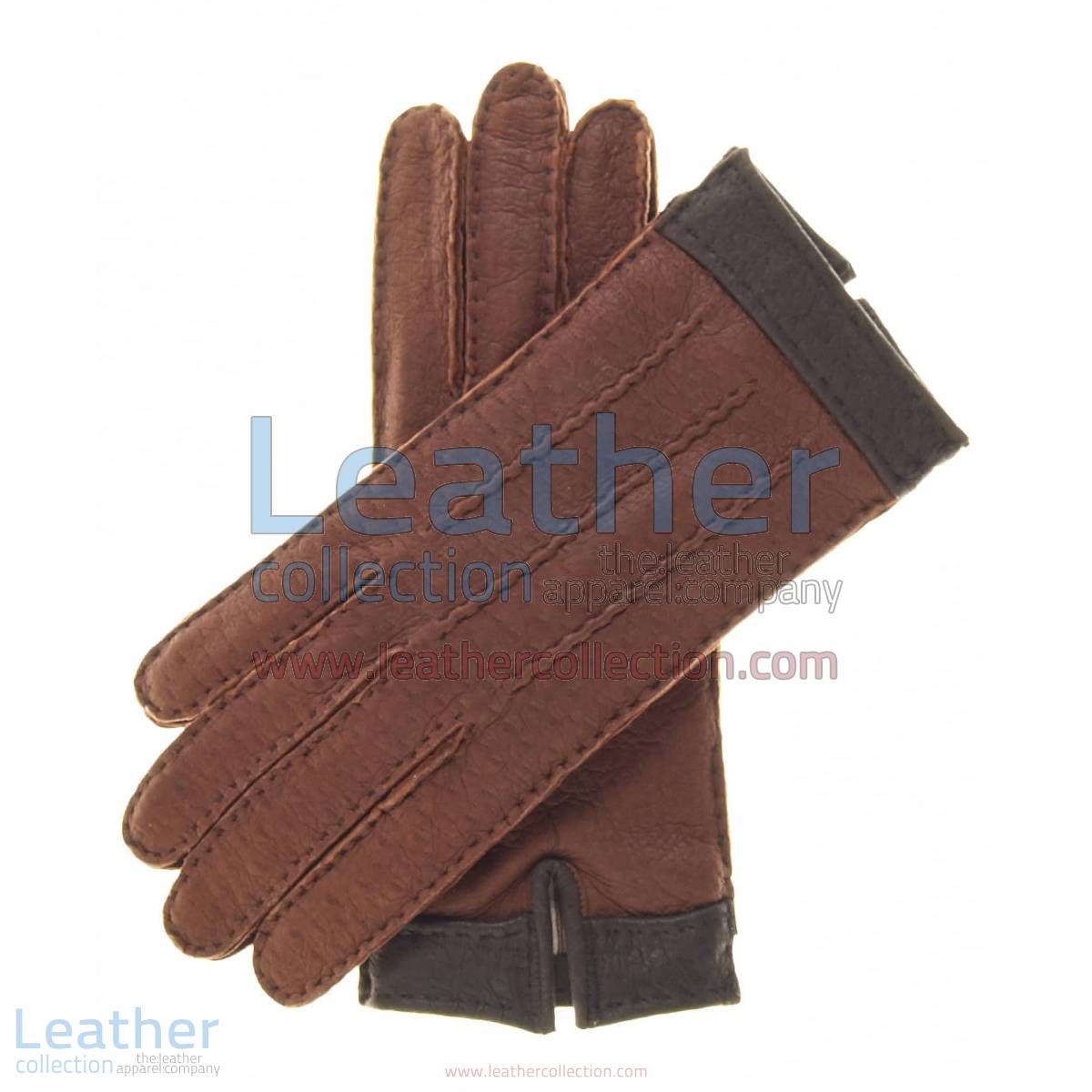 Ladies Cashmere Wool Lined Brown Lambskin Gloves | ladies cashmere gloves
