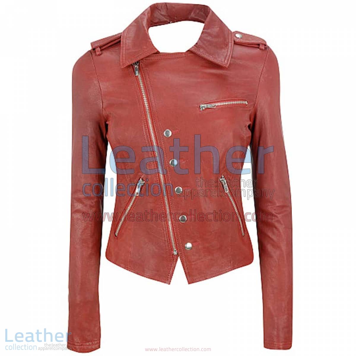 Cutaway Asymmetrical Leather Jacket Womens | asymmetrical leather jacket