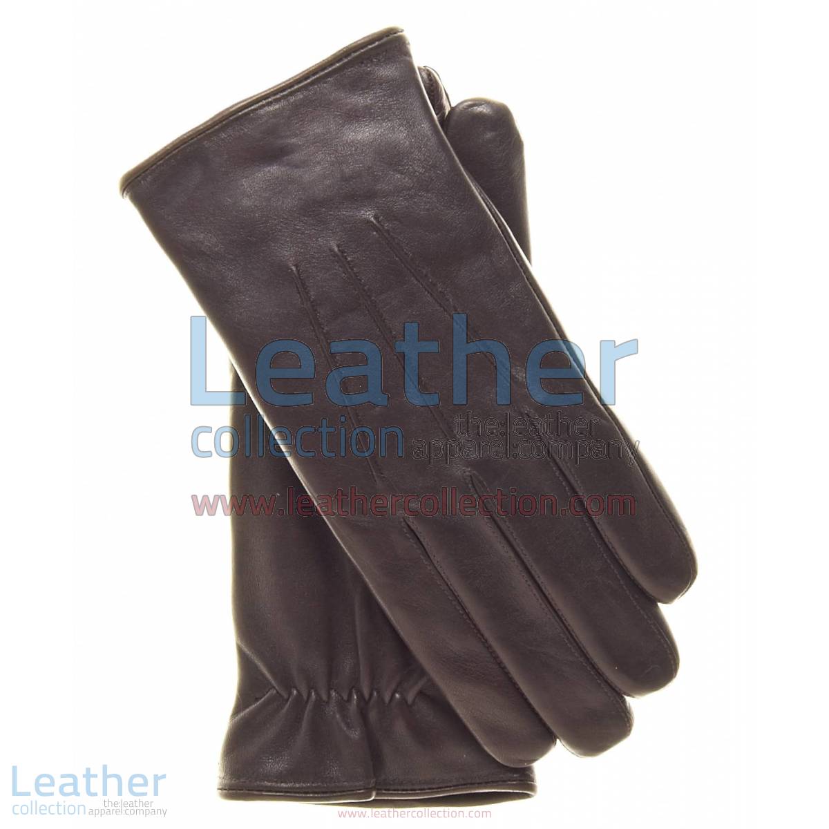 Mens Brown Winter Gloves of Lambskin | mens winter gloves