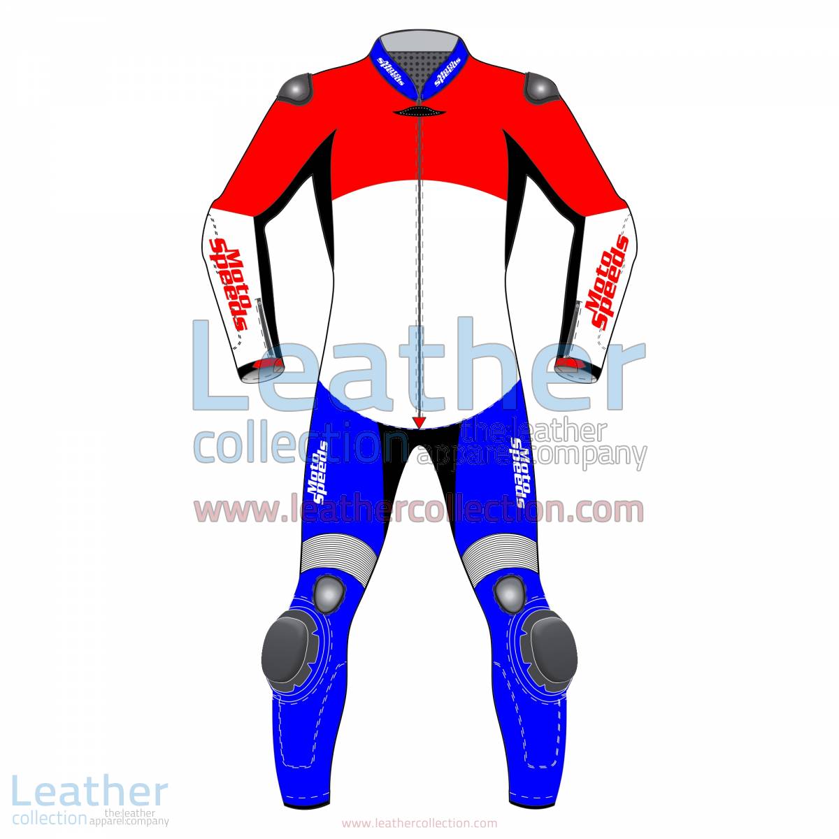 Netherlands Rounded Flag Leather Moto Suit | leather moto suit