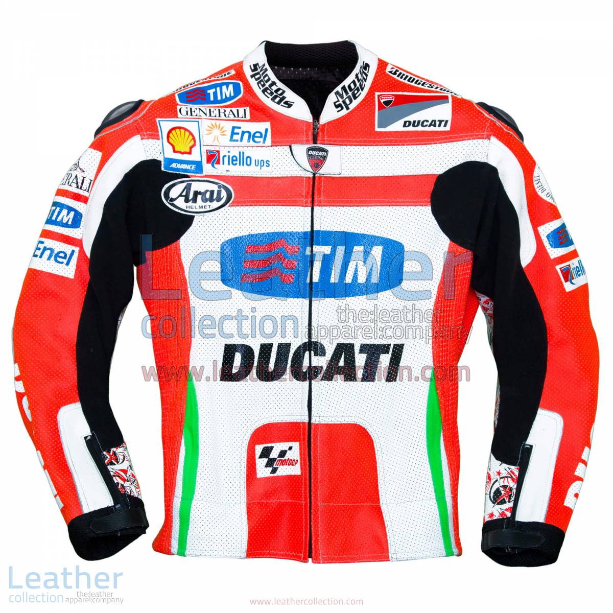 Nicky Hayden Ducati 2012 MotoGP Leather Jacket | Nicky Hayden Ducati 2012 MotoGP Leather Jacket