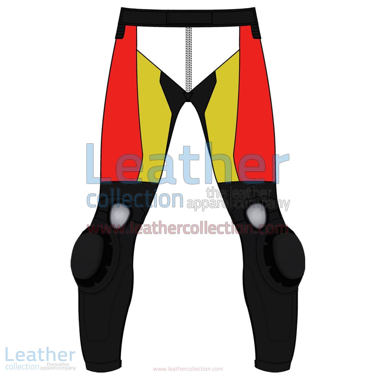 Quad Color Motorbike Leather Pant For Men | Quad Color motorcycle Leather Pant For Men