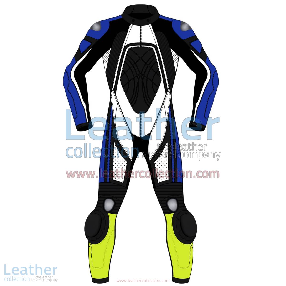 Quad Color One-Piece Motorbike Leather Suit For Men | Quad Color One-Piece motorcycle Leather Suit For Men