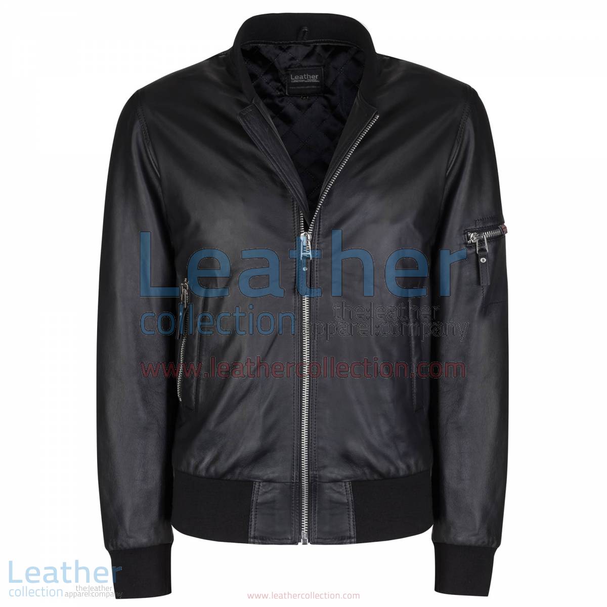 Sage Leather Bomber Jacket | sage bomber jacket