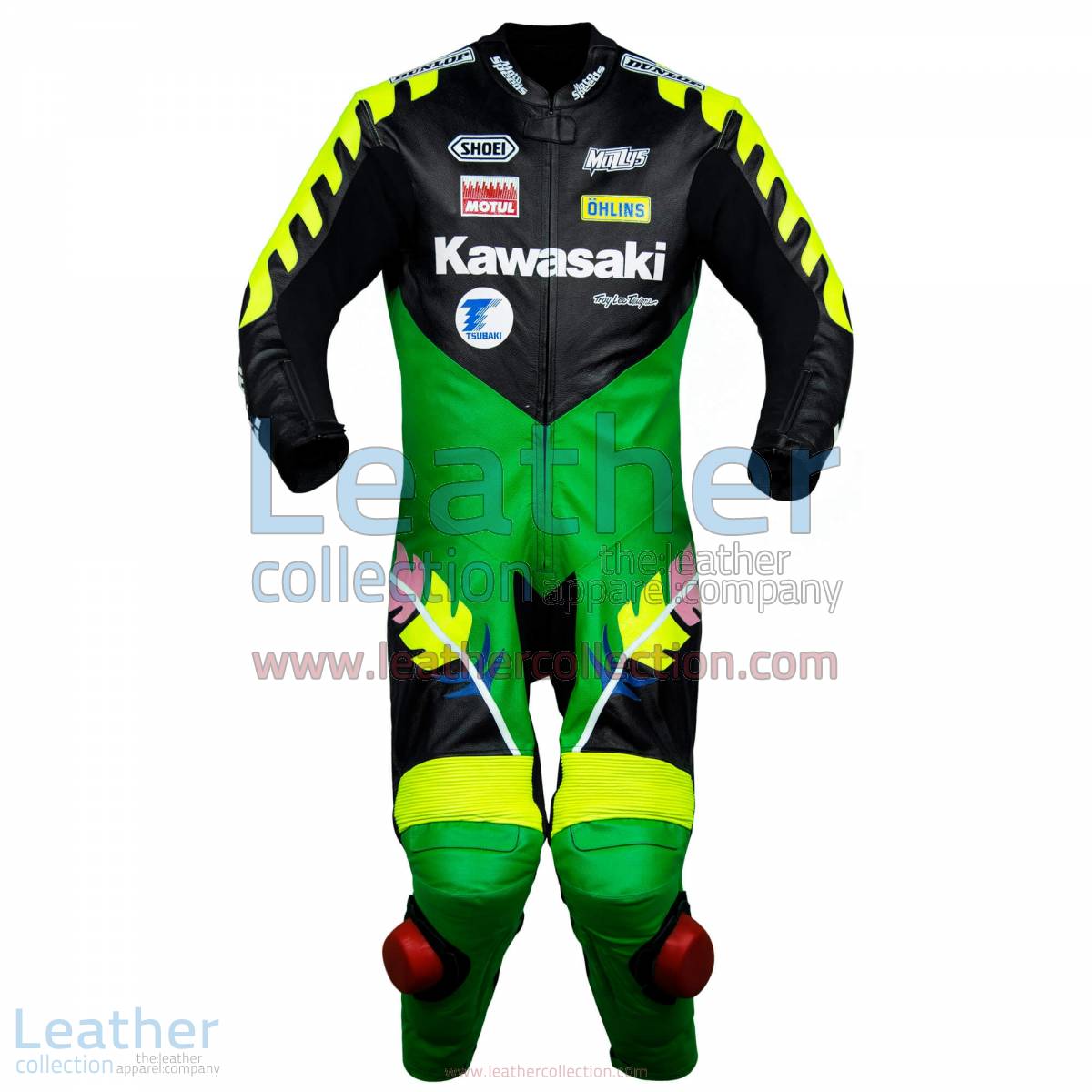 Scott Russell Kawasaki GP 1993 Leather Suit | kawasaki leather suit