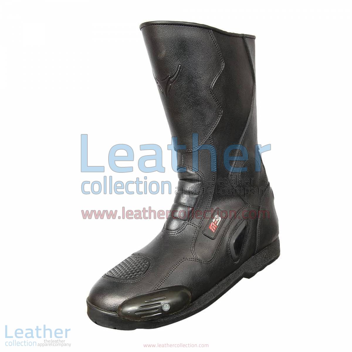 Snake Leather Moto Boots | leather moto boots