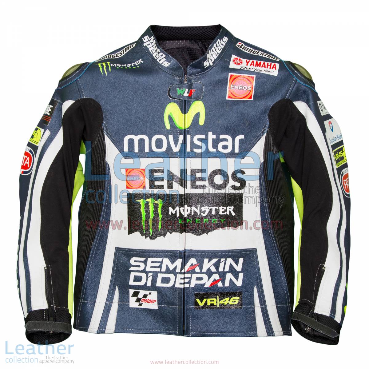 Valentino Rossi Movistar Yamaha M1 Leather Jacket | Valentino Rossi leather jacket