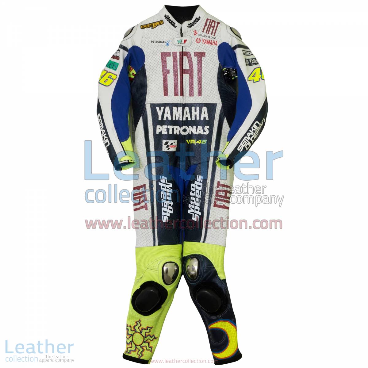 Valentino Rossi Yamaha Fiat MotoGP 2010 Race Suit | yamaha fiat