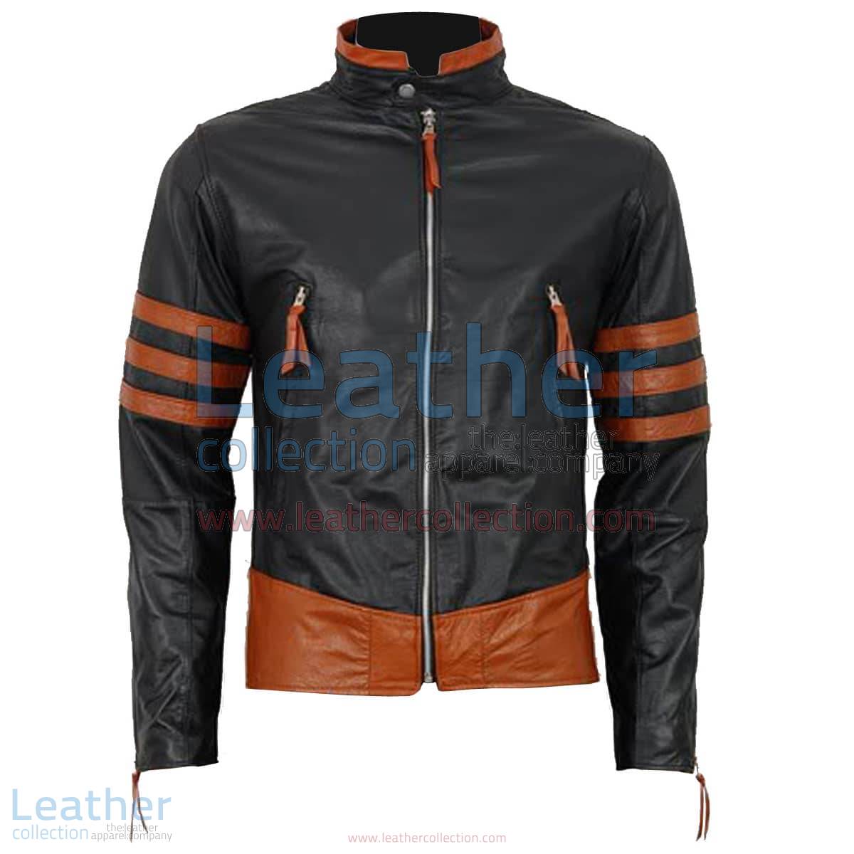 X-MEN Wolverine Origins Biker Style Black Leather Jacket | biker style jacket