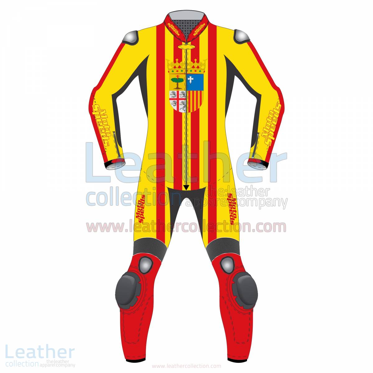 Aragon Flag Leather Moto Suit