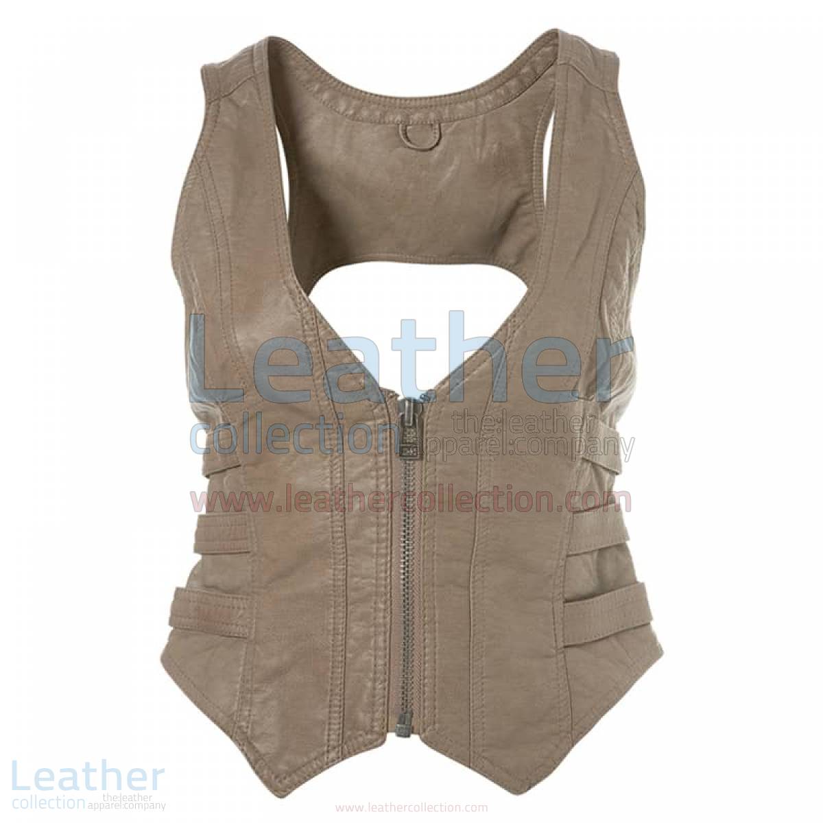 Fashion Short Leather Vest