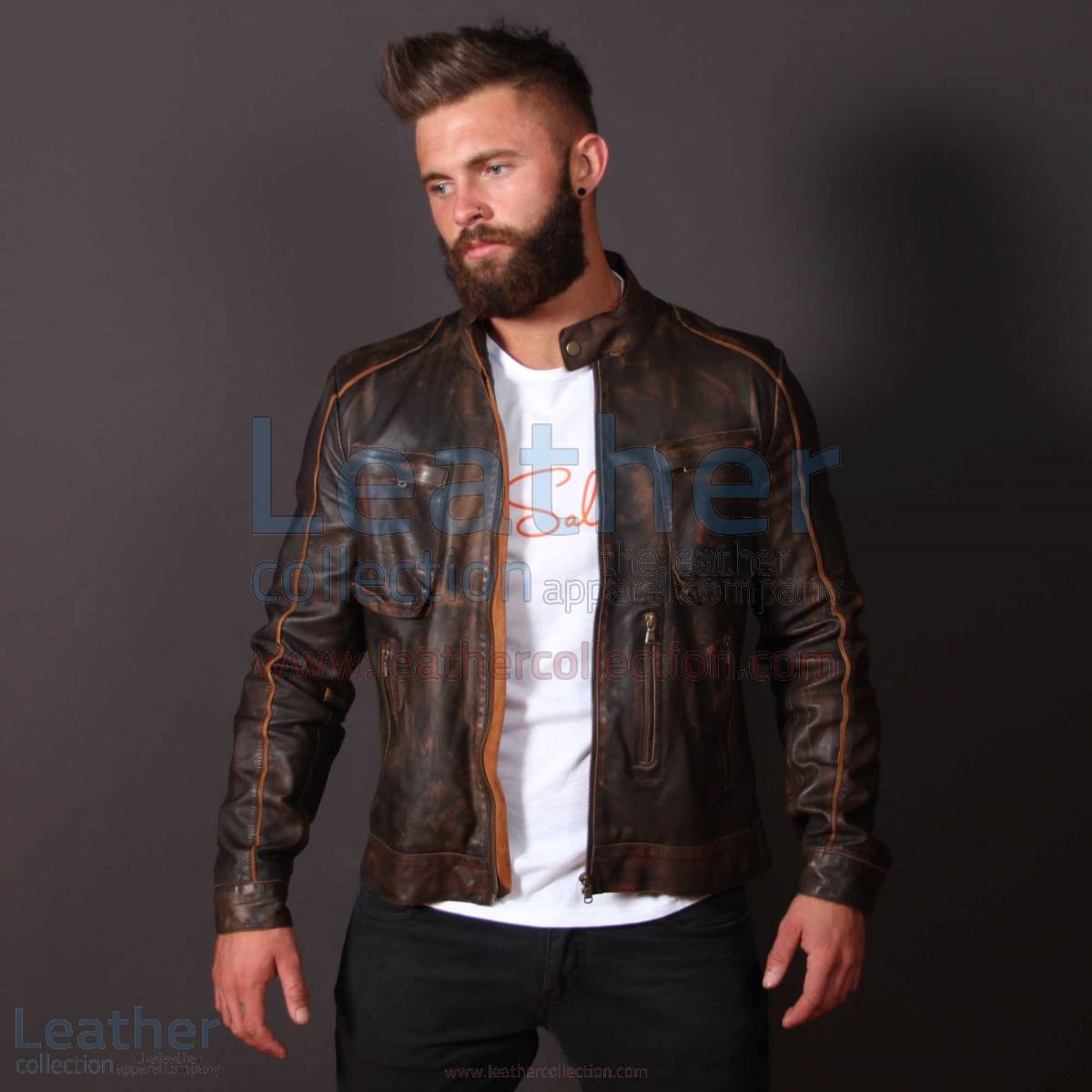 Leather Outlaw Jacket for Men