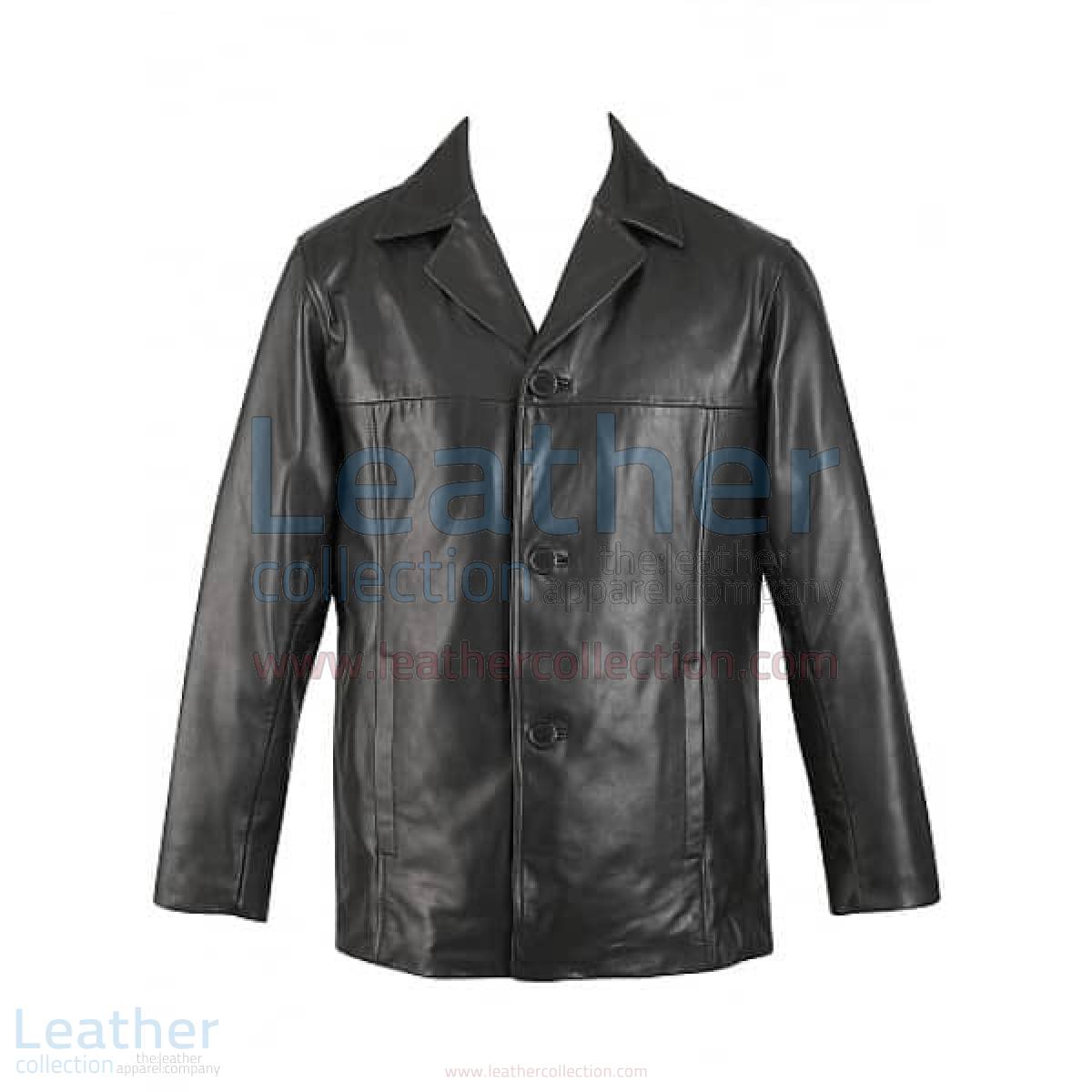 mens leather blazer