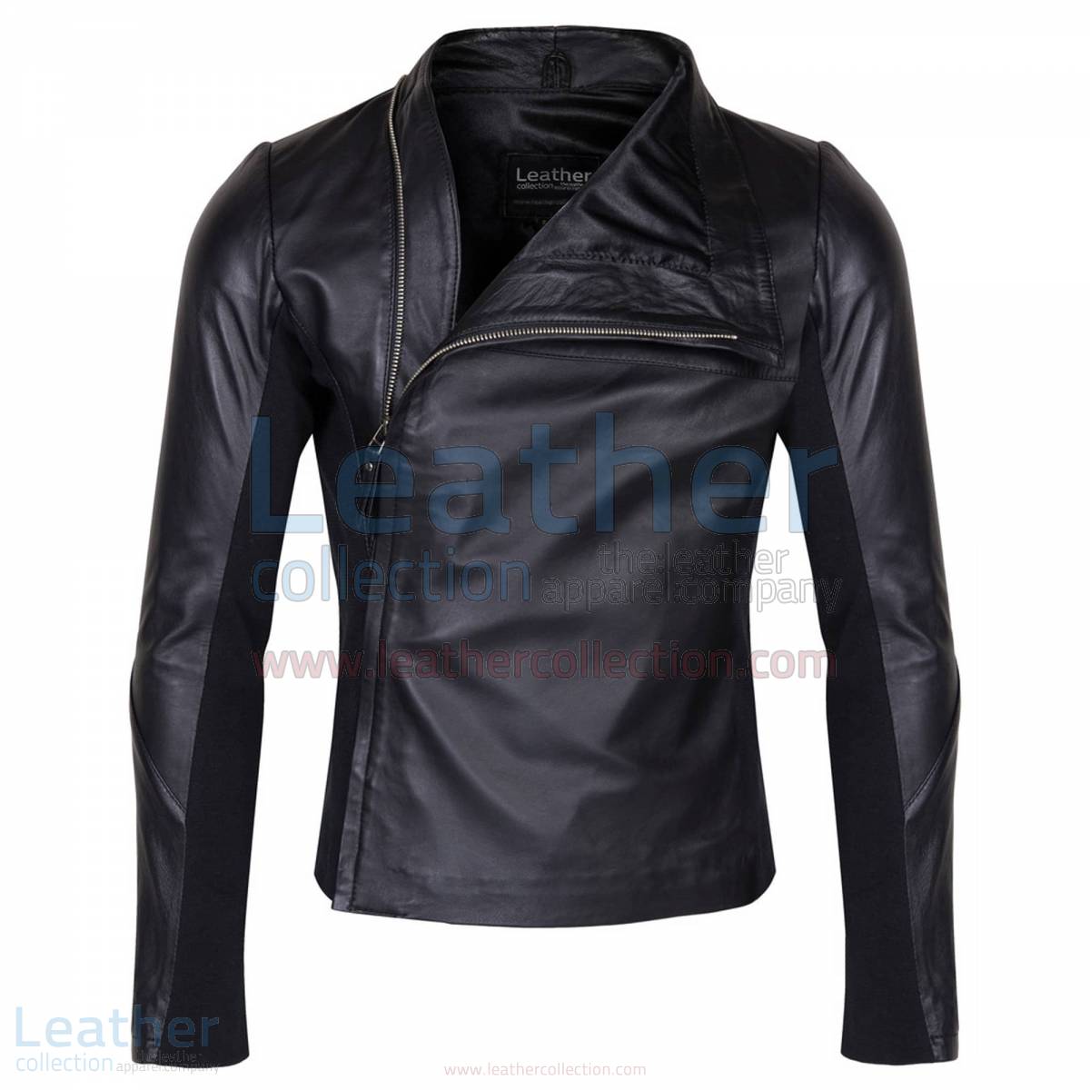 fitted leather jacket mens